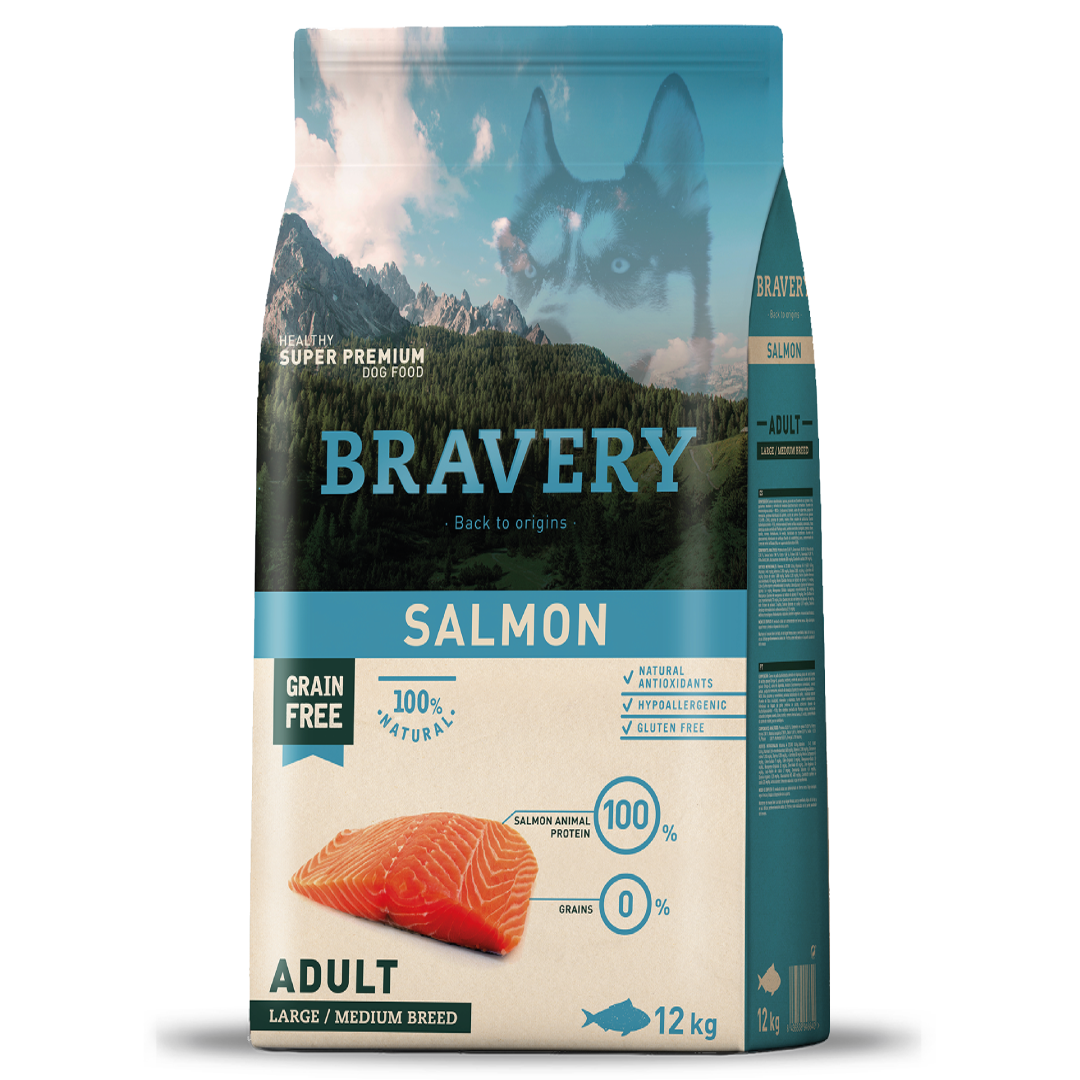 Bravery Adulto Raza Mediana/Grande de Salmon